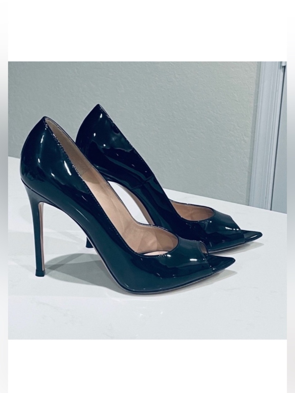 Gianvito Rossi stiletto pointy toe heels 38